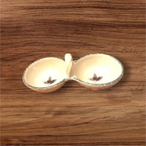 Home&Garden Party stoneware serving dish pinecone dishwasher oven microwave safe